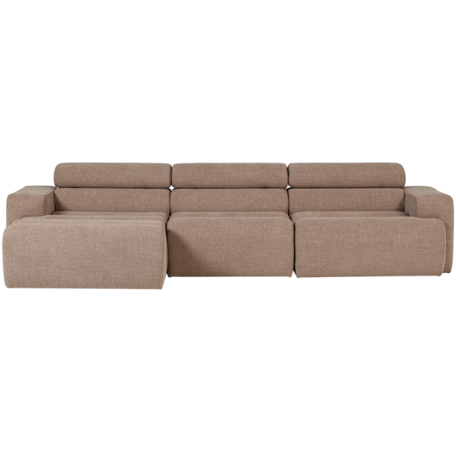 Woood Novi chaise longue bank links boucle taupe