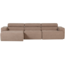 Woood Novi chaise longue bank links boucle taupe