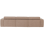 Woood Novi chaise longue bank links boucle taupe