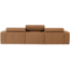 Woood Novi chaise longue bank rechts boucle karamelbruin