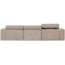 Woood Novi chaise longue bank rechts naturel melange
