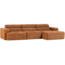 Woood Novi chaise longue bank rechts oranje melange