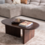 Woood Tibas chaise longue links geweven stof zand