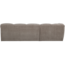 Woood Tibas chaise longue links geweven stof zand