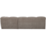 Woood Tibas chaise longue rechts geweven stof zand