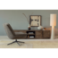 Woood Loft vloerlamp metaal/boucle naturel met strepen 130xo30cm