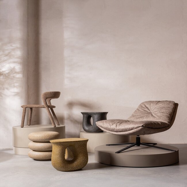 Woood Noble eetkamerstoel zand melange