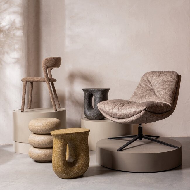 Woood Noble eetkamerstoel zand melange