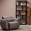 Woood Baggy draaifauteuil geweven stof warmgrijs melange