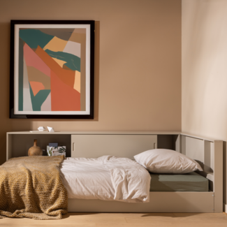Woood Carter hoekbed links/rechts grenen dust [fsc]
