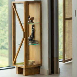 Woood Kella 1-deurs kast mango hout naturel
