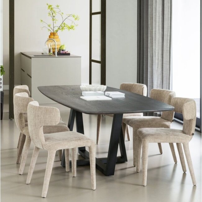 Woood Tablo eettafel deens ovaal dl 220x100cm mystic brown [fsc]