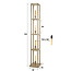 WoonStijl Vloerlamp 4L Quadra Beige