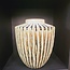 Light en Living Vaas deco Ø30X32 cm TALEA keramiek olijfgroen-creme