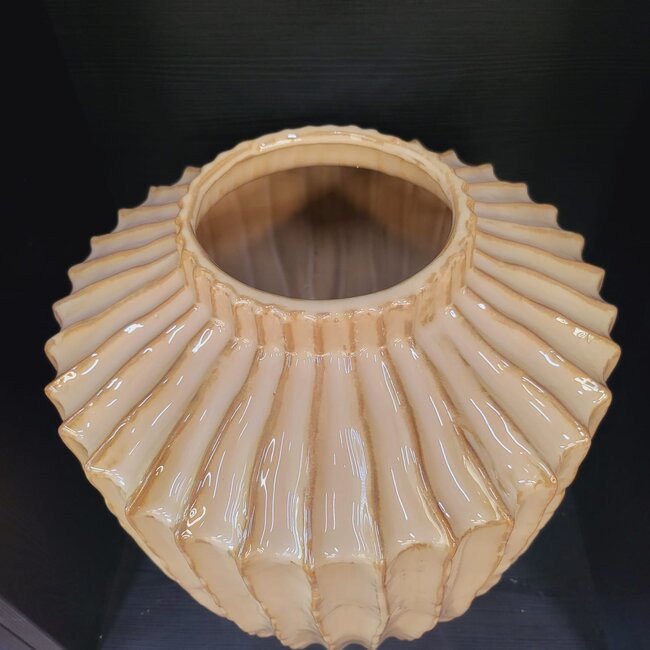 Light en Living Vaas deco Ø30X32 cm TALEA keramiek zand-beige