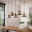 WoonStijl Hanglamp 5L Metallo mix Beige