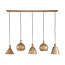 WoonStijl Hanglamp 5L Metallo mix Beige