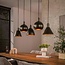 WoonStijl Hanglamp 5L Metallo mix Sienna bruin