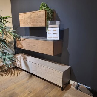 WoonMax TV meubel Warwick - 100, 150, 200 en 250 cm - hoog model - hangend of staand