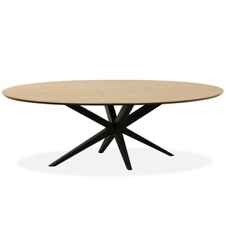WoonMax Eettafel Wellington Ovaal uitschuifbaar Lamulux  - Diverse kleuren en afmetingen