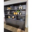 WoonMax Wandkast Milanello 3 deurs en 6 open vakken - Showroommodel