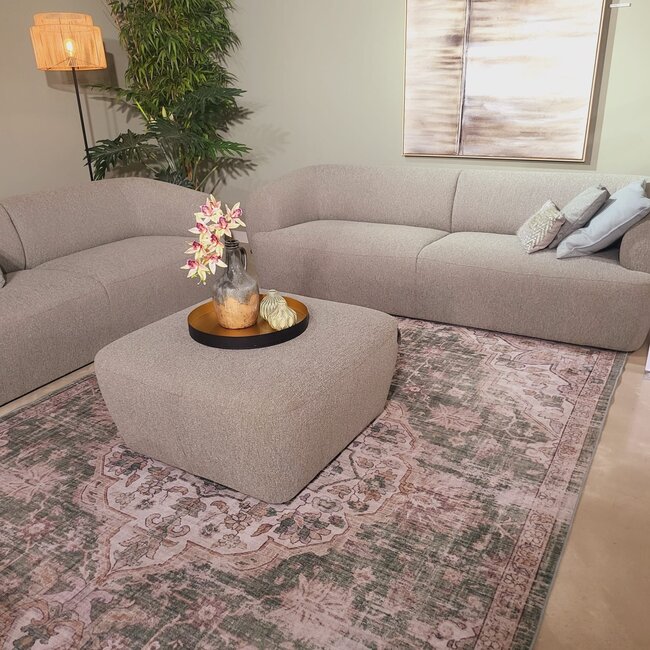 WoonMax Bank Edinburgh - 2 zits met arm links - chaise longue breed