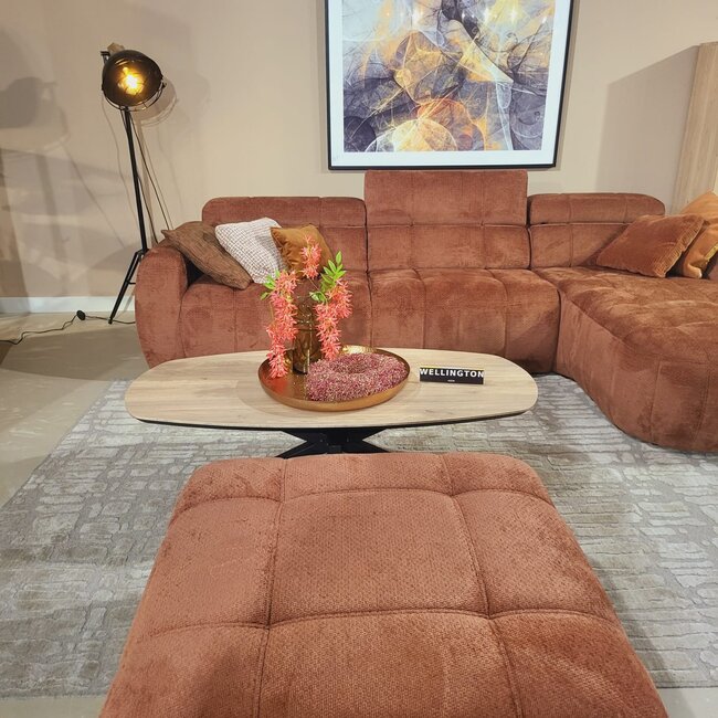 WoonMax Salontafel Wellington Deens Ovaal Lamulux  - 135 - 67 cm