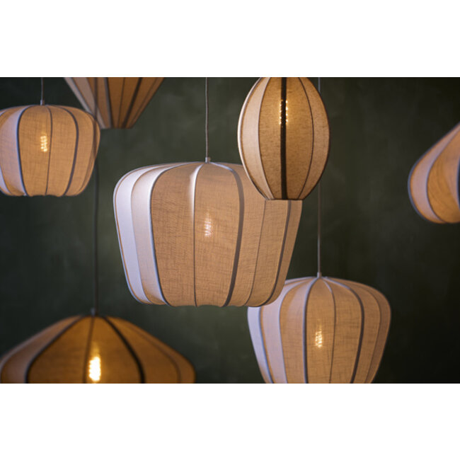 Light en Living Hanglamp Ø49,5x38 cm ZUBEDO crème