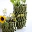 Light en Living Vaas deco 25,5x24,5x20,5 cm PEPPER keramiek donker groen