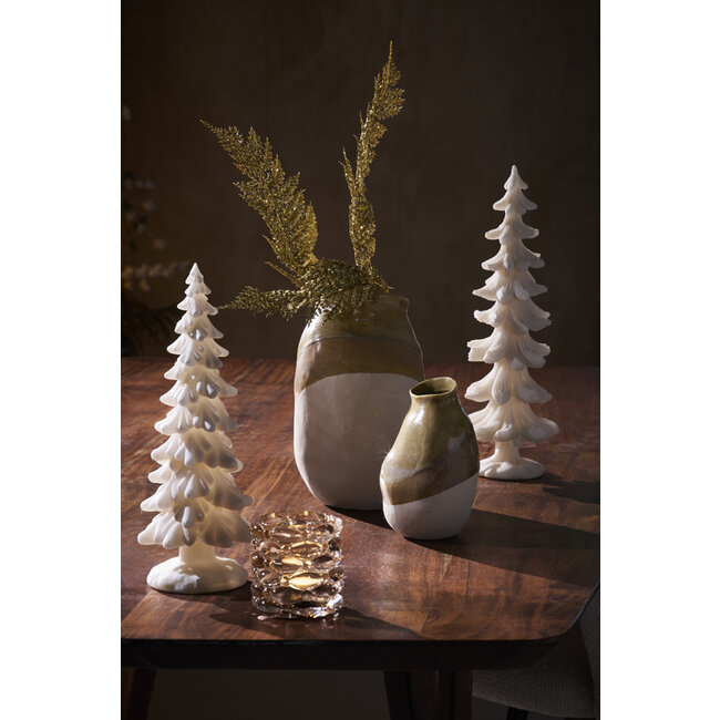 Light en Living Ornament Ø13X35 cm CHRISTMAS TREE beige