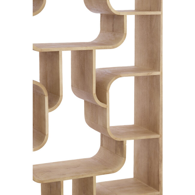 Light en Living Kast open 100x30x200 cm LABARE mat naturel