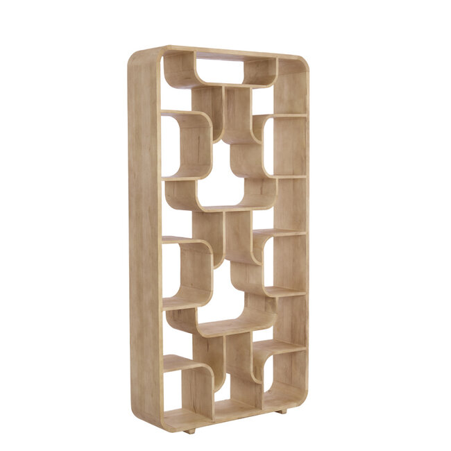 Light en Living Kast open 100x30x200 cm LABARE mat naturel