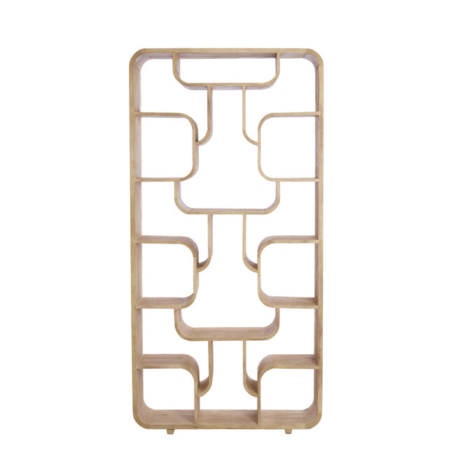 Light en Living Kast open 100x30x200 cm LABARE mat naturel