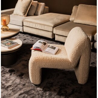PTMD Fauteuil  Oslo teddy beige