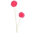 Countryfield Kunstdeco Pom Pom Set van 3 takken roze - 16 x 16 x 75 cm