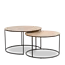 WoonMax Salontafel Windsor set van 2 - mango