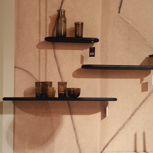 By Boo Wandplank Tre 2 mango 69 cm – zwart