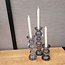 Light en Living Kaarsenhouder Ø9,5x15,5 cm ITINGA glas bubbel smoke