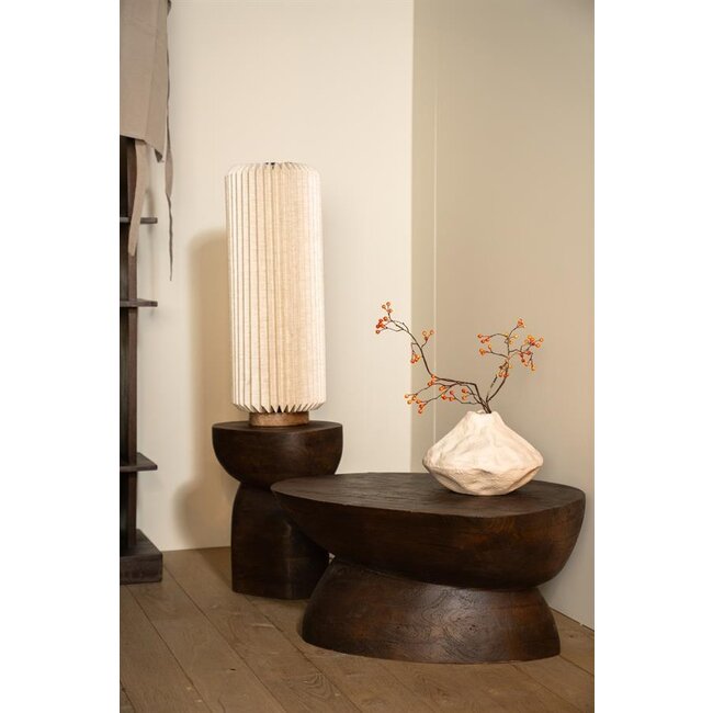 By Boo Bijzettafel Cobble mango organisch – bruin