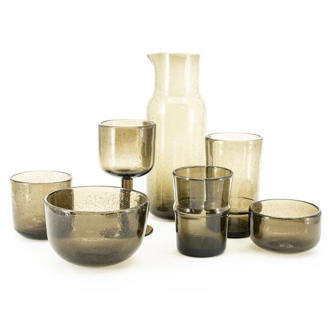 By Boo Drink glas Bubble klein - bruin