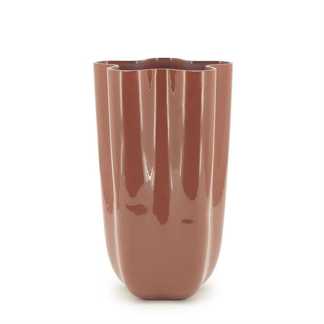 By Boo Vaas Flori – koraal rood