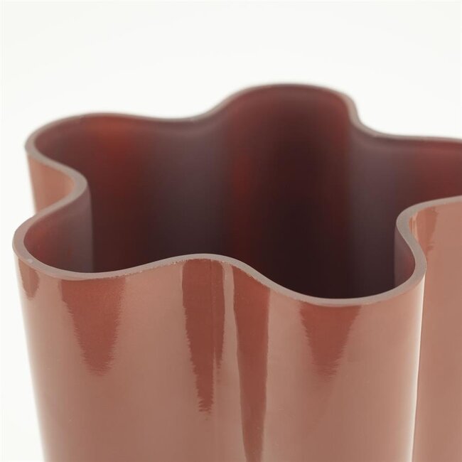 By Boo Vaas Flori – koraal rood