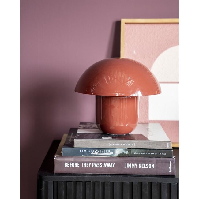 By Boo Tafellamp Toad – koraalrood