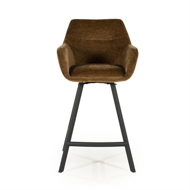 By Boo Barstoel Bliss with armleuning - mosterd