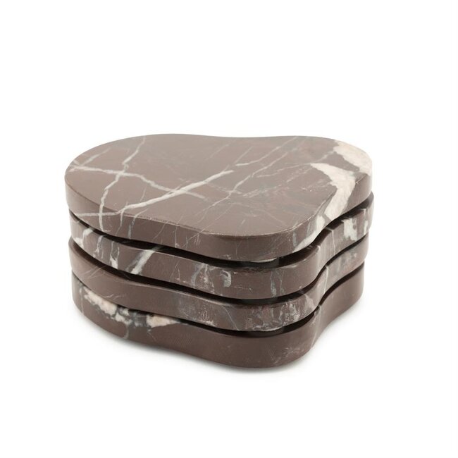 By Boo Onderzetter Rosso (set of 4)