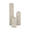 By Boo Set van 3 kandelaren Cube – taupe