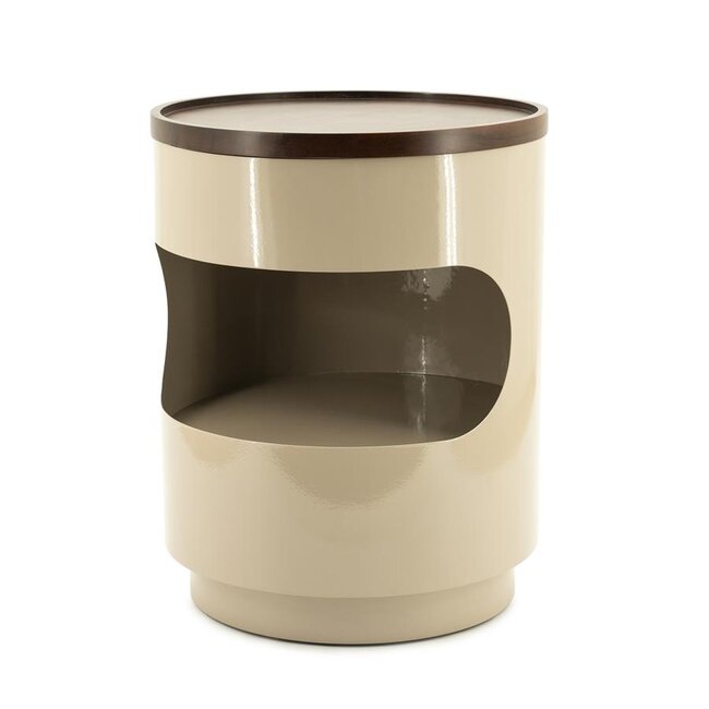 By Boo Bijzettafel Tondo - taupe