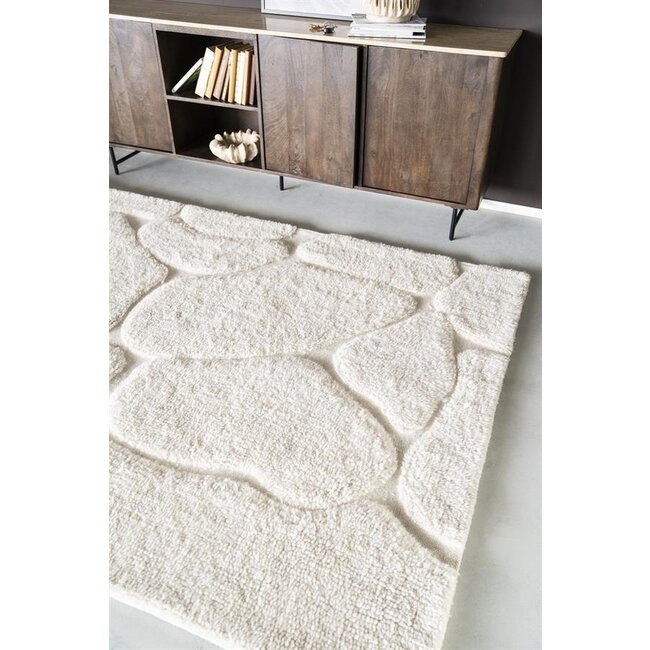 By Boo Vloerkleed Kala 200x300 cm - off white