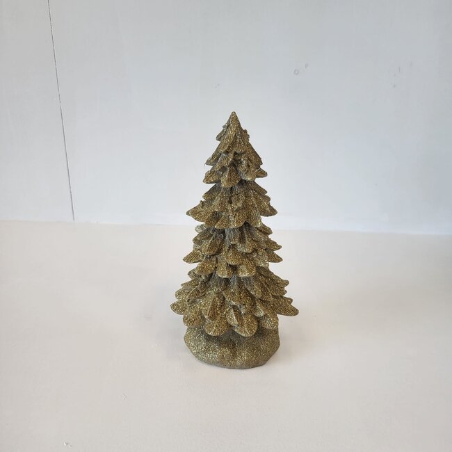 Light en Living Ornament Ø13X25 cm CHRISTMAS TREE goud