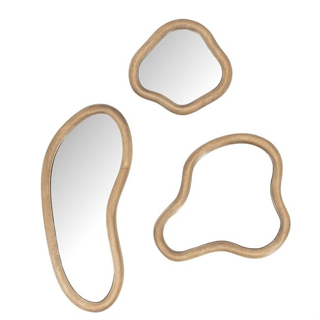 By Boo Spiegel Akiro - set van 3 spiegels